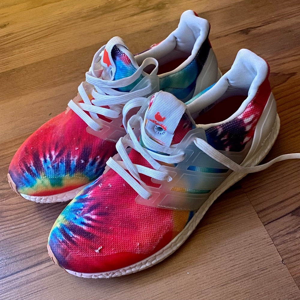 Adidas Ultraboost tie dye, gently worn, 7.5